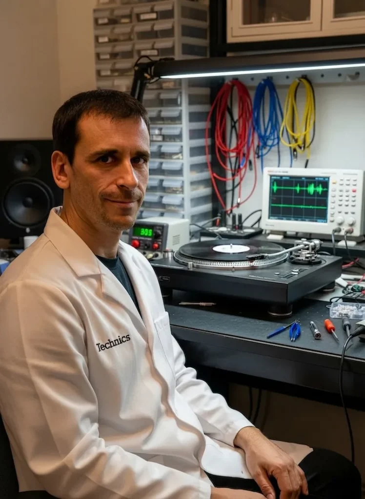 Arturo Soria, responsable técnico de 1200 Lab, en el laboratorio